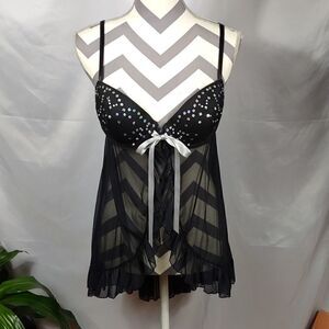 NWOT Inner Secrets Lingerie Sequined Bra Top